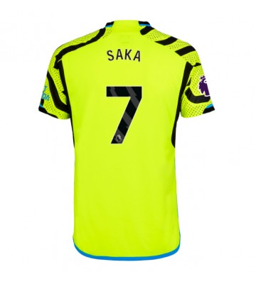 Arsenal Bukayo Saka #7 Koszulka Wyjazdowych 2023-24 Krótki Rękaw